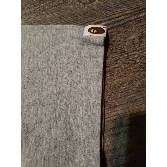 BAPE A Bathing Ape Womens Sz XS Extra Small Gray Graphic T Shirt (a - Picture 4 of 5